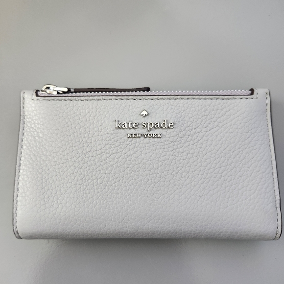 NWT Kate Spade Bi-fold Wallet (Grey) - Picture 1 of 10